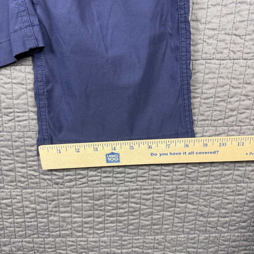 Eddie Bauer Travex Pants Mens 36x30 (35x28) Blue Stretch Hiking Travel Outdoors